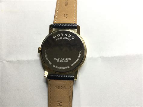how to tell if movado watch is fake